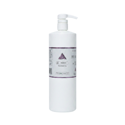 Color Up REMEDY Treatment Oil, 16 oz professional backbar size, on a transparent background.