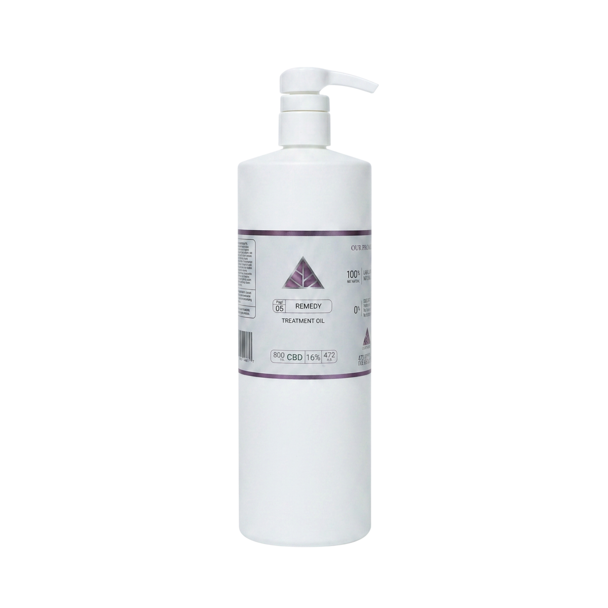 Color Up REMEDY Treatment Oil, 16 oz professional backbar size, on a white background.
