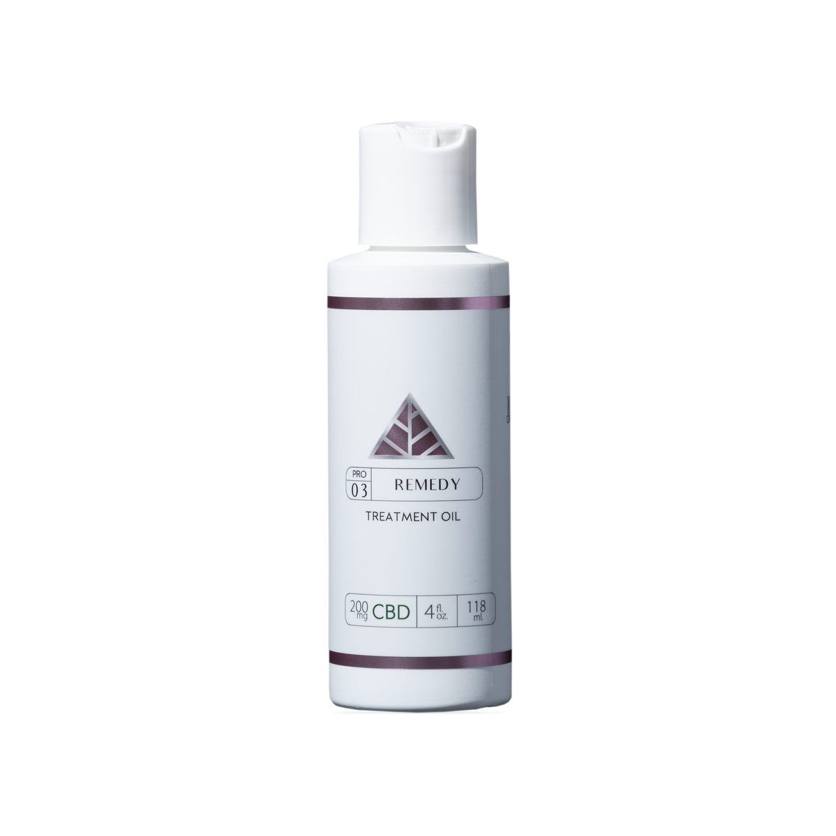 Color Up REMEDY Treatment Oil in 4 oz professional backbar size for esthetician facial massage and treatment protocols on transparent background.