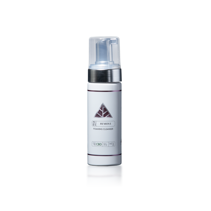 Color Up REMOVE Foaming Cleanser in 5 oz retail size for gentle pH-balanced daily facial cleansing and sensitive skin care  on white background.