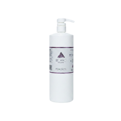 Color Up REFINE Facial Scrub in 16 oz professional backbar size for exfoliating facial treatments and spa use on transparent background.