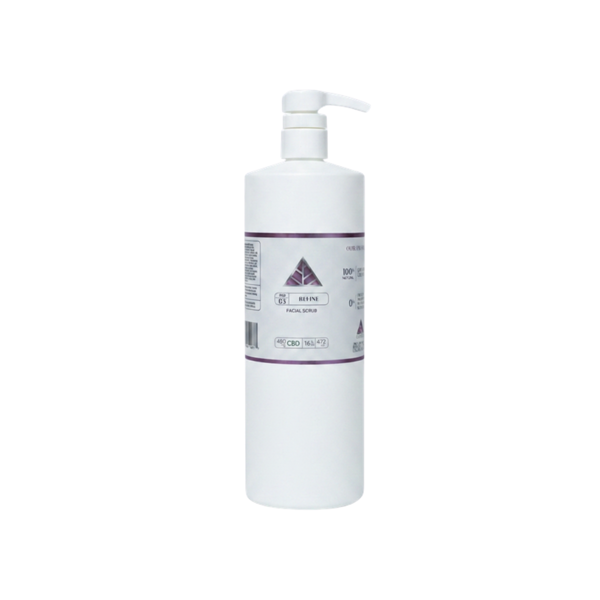 Color Up REFINE Facial Scrub, 16 oz professional backbar size, on a transparent background.
