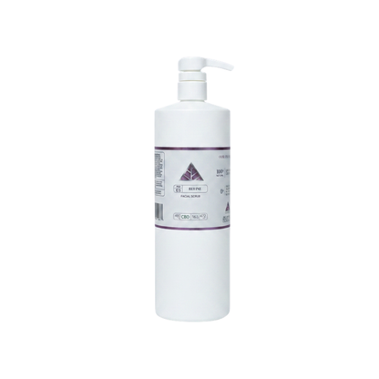 Color Up REFINE Facial Scrub in 16 oz professional backbar size for exfoliating facial treatments and spa use on white background.