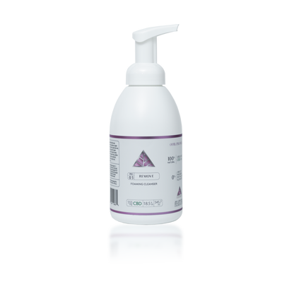 Color Up REMOVE Foaming Cleanser in 18.5 oz professional backbar size for spa facial cleansing protocols on transparent background.