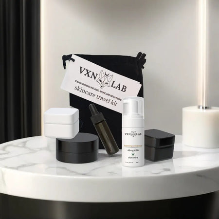 Skincare Travel Kit - 5 CBD Infused Products - VXN LAB VXN Lab Skincare House of VXN formerly Color Up Therapeutics