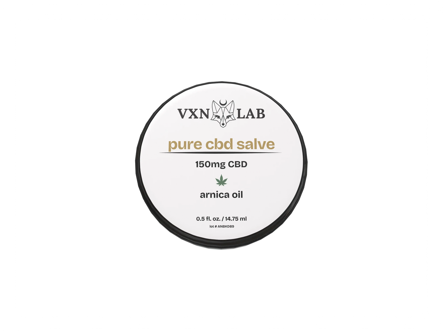 Body CBD Salve - 150mg Pure CBD - 0.5oz VXN Lab bodycare House of VXN