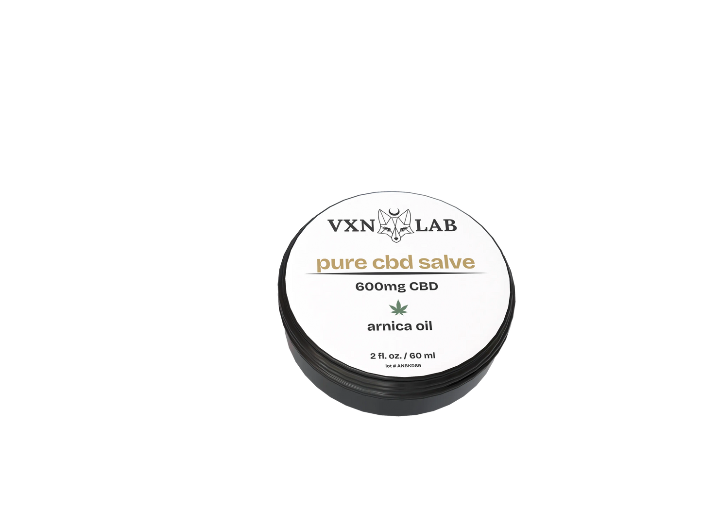 Body CBD Salve - 600mg Pure CBD - 2oz - Previous Packaging VXN Lab bodycare House of VXN