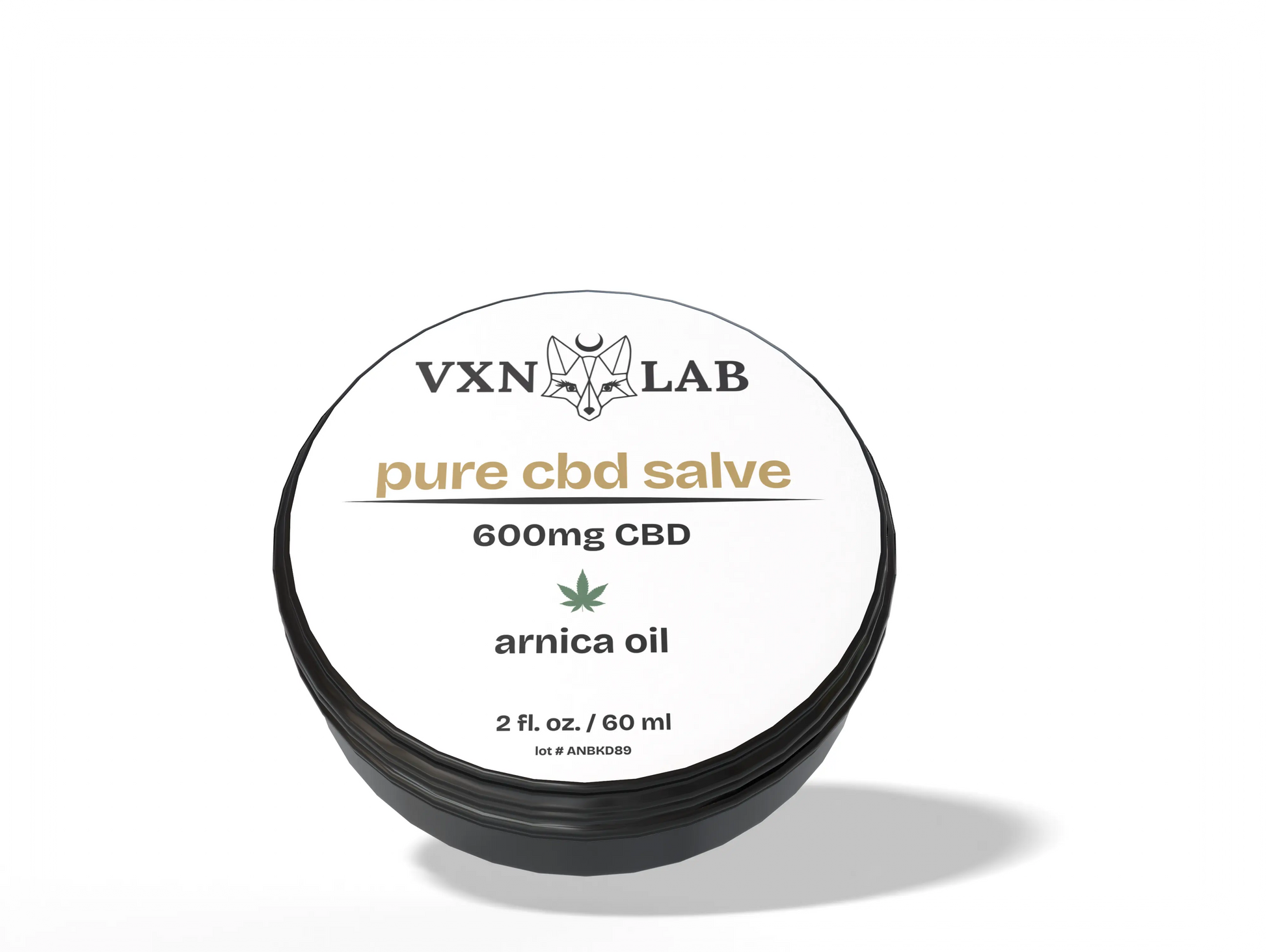 VXN LAB Pure CBD Salve 600mg CBD 2floz - House of VXN