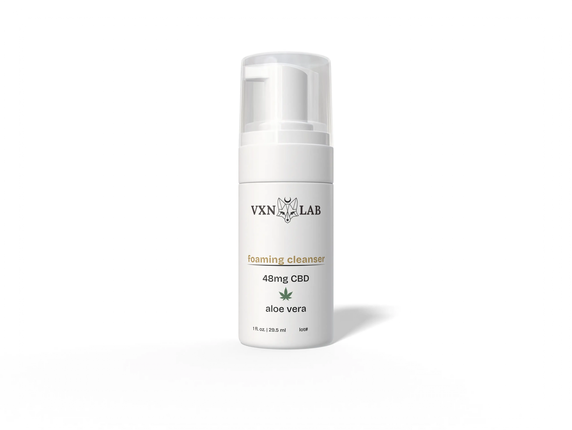 CBD Foaming Cleanser Travel Size - 48mg CBD - 1oz VXN Lab Skincare House of VXN