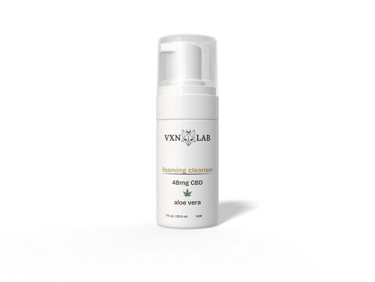 CBD Foaming Cleanser Travel Size - 48mg CBD - 1oz VXN Lab Skincare House of VXN
