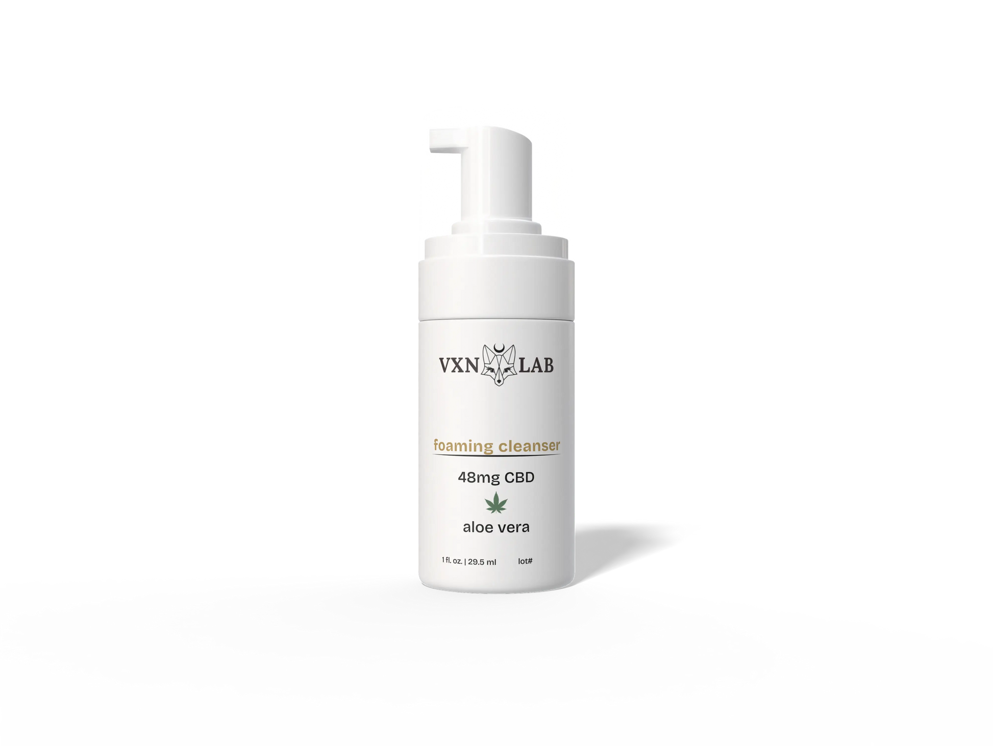 CBD Foaming Cleanser Travel Size - 48mg CBD - 1oz VXN Lab Skincare House of VXN