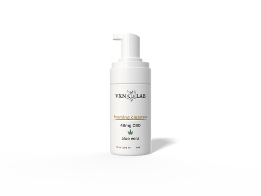 CBD Foaming Cleanser Travel Size - 48mg CBD - 1oz VXN Lab Skincare House of VXN
