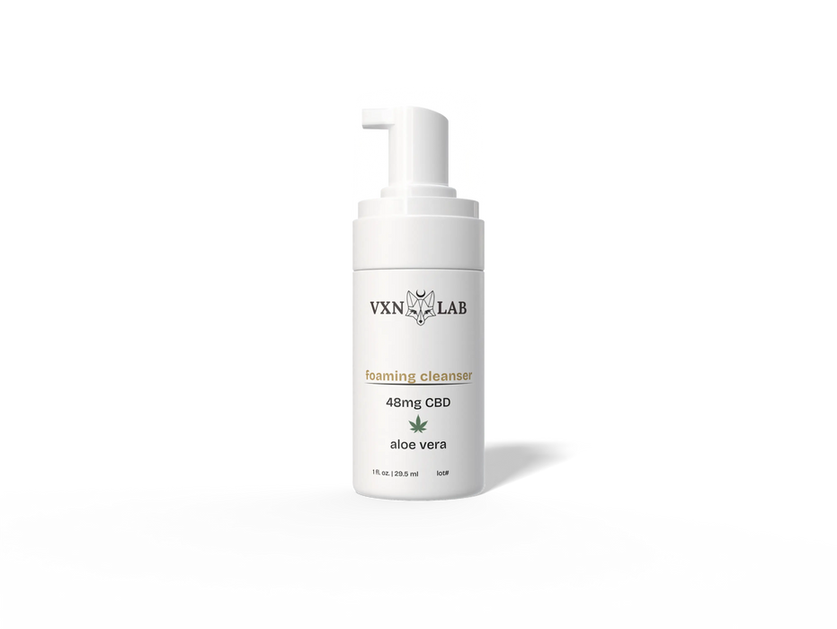 CBD Foaming Cleanser Travel Size - 48mg CBD - 1oz VXN Lab Skincare House of VXN
