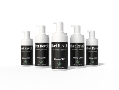 Velvet Revolt "On The Go" Foaming Cleanser - 48mg CBD - 1oz House of VXN Skincare House of VXN