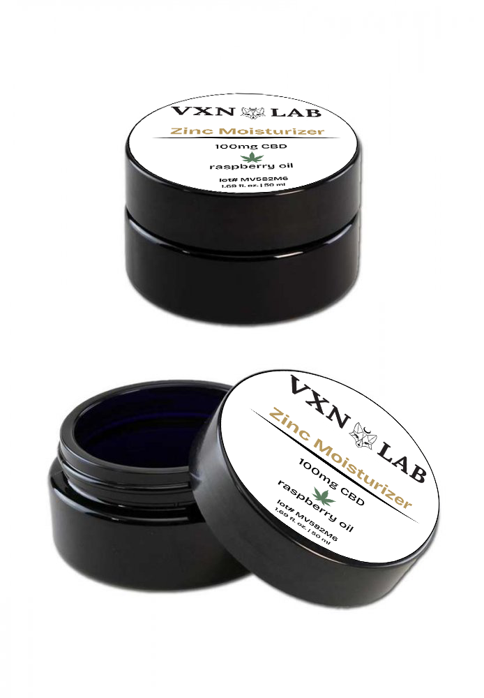 Zinc Moisturizer - 100mg Pure CBD - 1.69oz (PRO) - VXN LAB PRO CBD (Color Up)