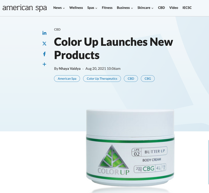 BUTTER UP CBG Body Cream | 4oz