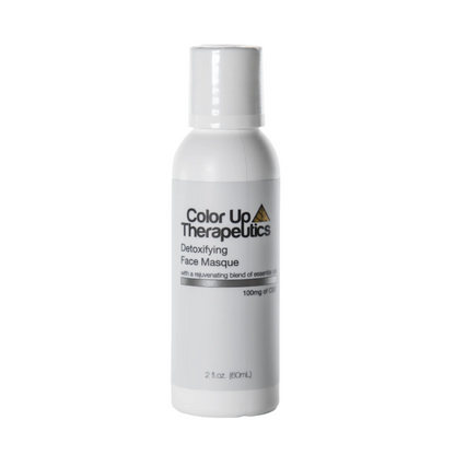 Color Up Therapeutics Detox Diva Kaolin Mineralizing Mask on white squeeze bottle.