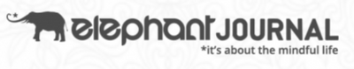 Logo of Elephant Journal with an elephant icon on a white background