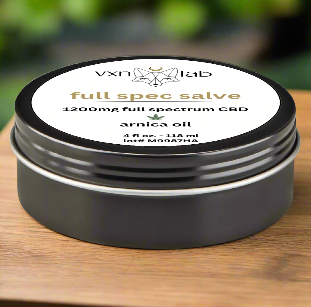 FULL SPECTRUM CBD Salve + Arnica (Pro) - VXN Lab CBD Skincare (formerly Color Up Therapeutics)