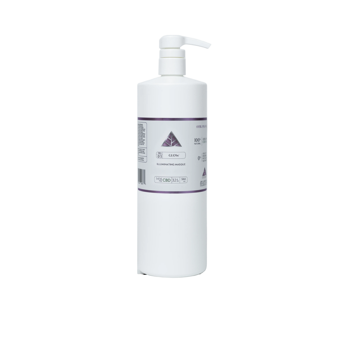 Color Up GLOW Illuminating Masque, 32 oz professional backbar size, on a white background.