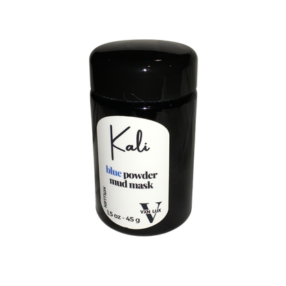 VXN LUX Kali Blue Powder Mud Mask with Cambrian Blue Clay, Kakadu Plum & Goji Berry for Detoxifying & Clarifying Facial Skin - 45g