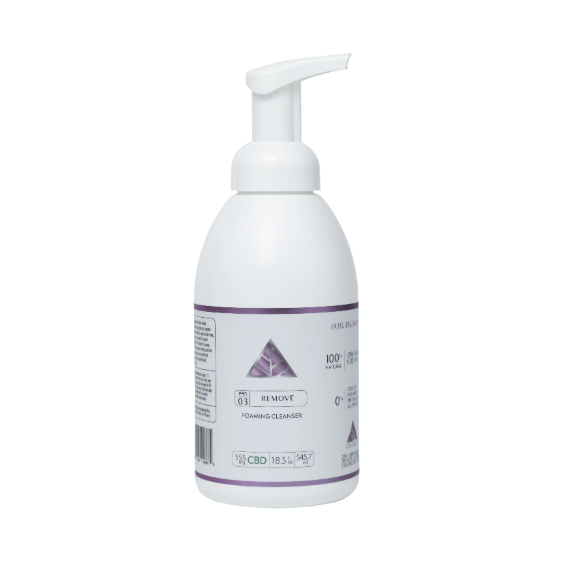Color Up REMOVE Foaming Cleanser in 18.5 oz professional backbar size for spa facial cleansing protocols on white background.