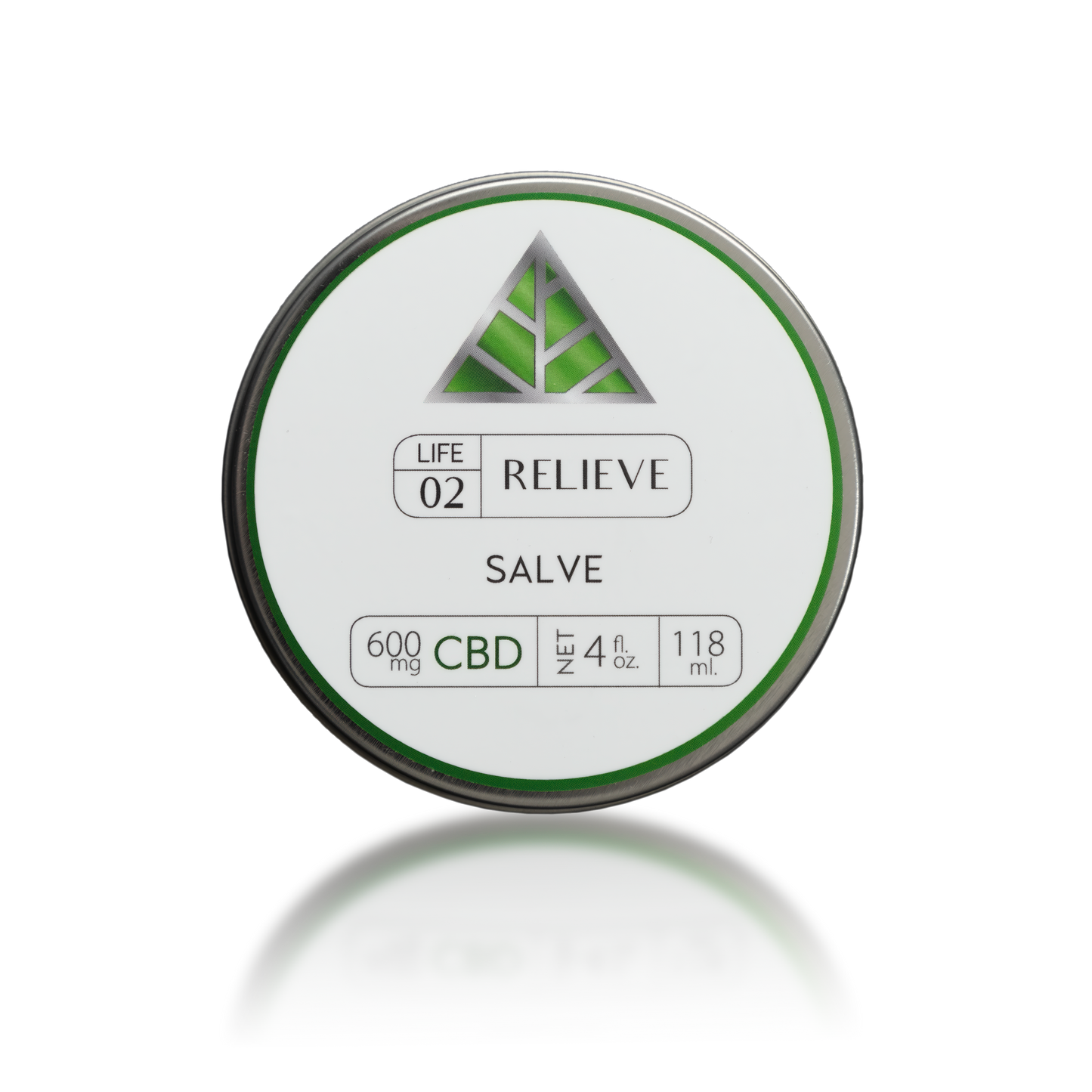 Color Up label on a salve container with branding on a transparent background