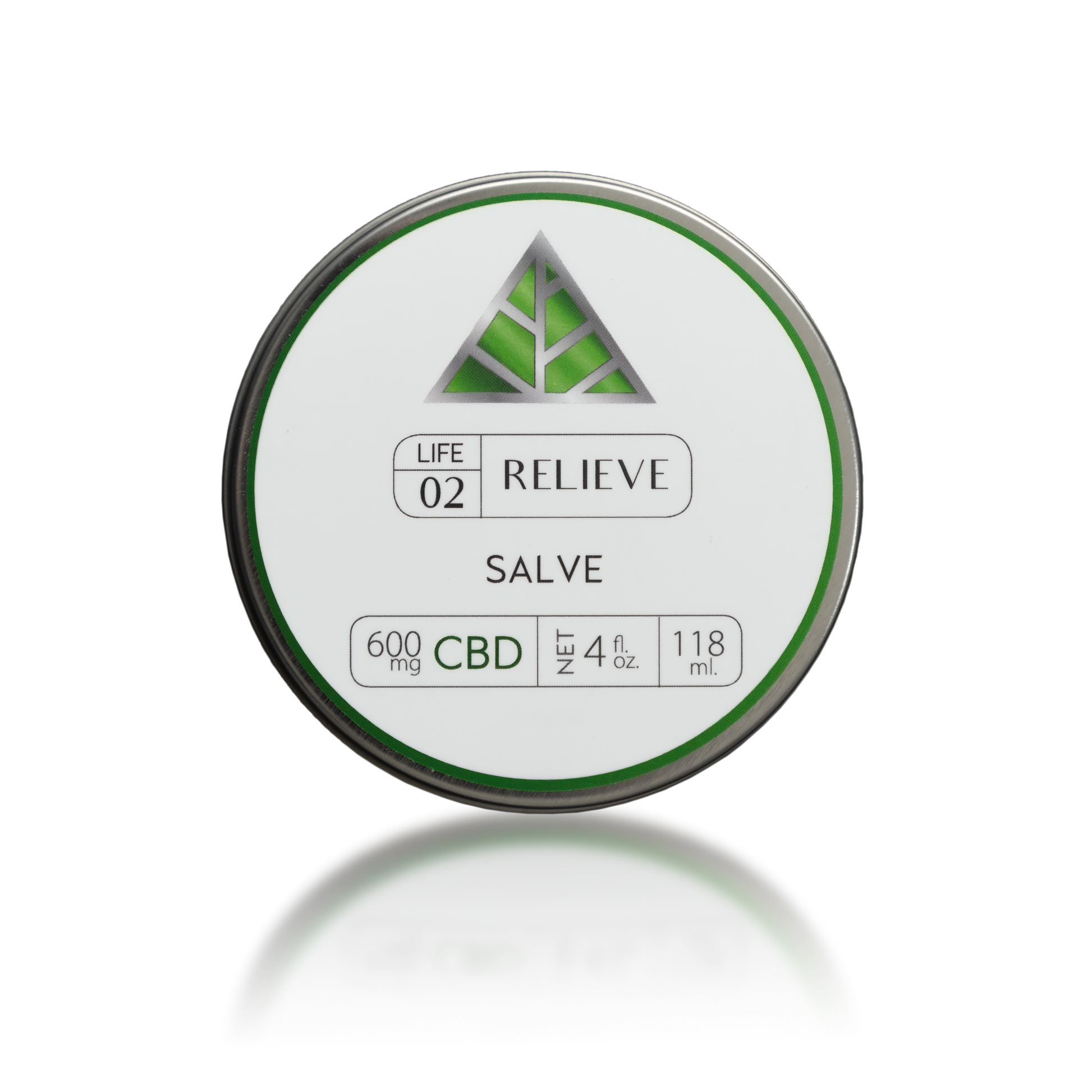 Color Up label on a salve container with branding on a transparent background