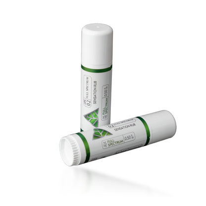 Two white tubes with green Color Up labels on a white background