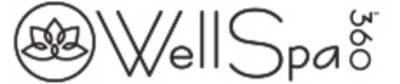 WellSpa 360 logo with a stylized flower design on a white background